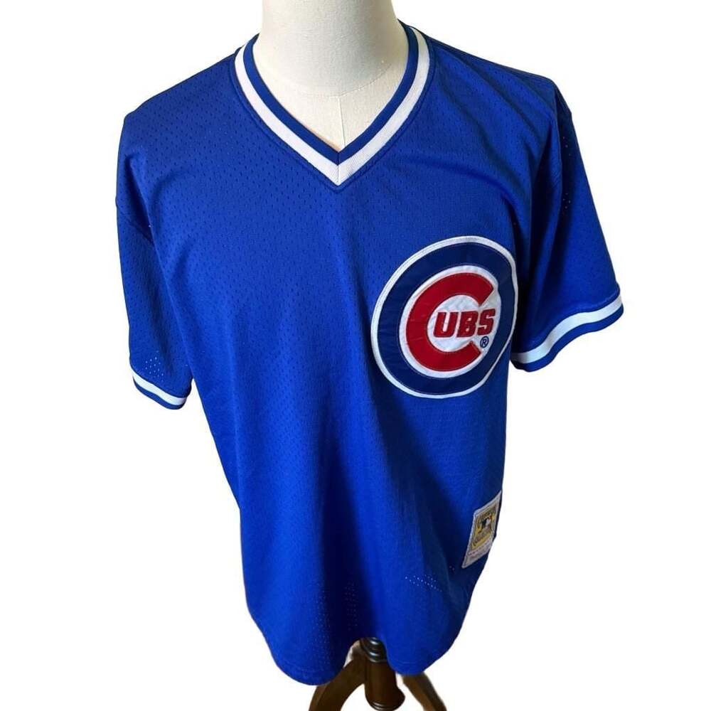 Mitchell & Ness Chicago Cubs Cooperstown Collection Ryne Sandberg #23 V-Neck Jer